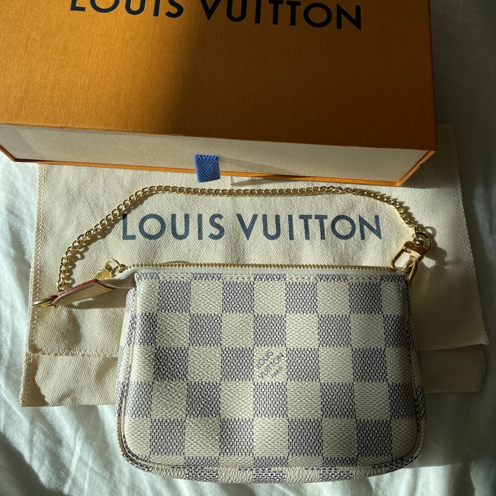 🇫🇷 LV Mini Pochette Accesoires Damier Azur